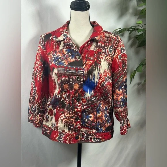 Chico's Multicolor Jacket - Picture 2 of 9